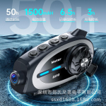 Kiiver bluetooth-peakomplekt kiiver intercom-peakomplekt 1080P k&otilde;rglahutusega kaamera mootorratta kiiver s&otilde;idusalvesti Q29 hard mark must