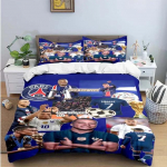 Mood Jalgpall M-Mbappe Digitr&uuml;kk Voodipesukomplekt Tekikott Tekk Voodi Noored Lapsed T&uuml;drukud Poisid S&uuml;nnip&auml;evakingitus AU Queen(210x210cm)