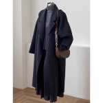 Naiste Hepburni villane mantel keskmise pikkusega paksenenud pardisulgedega s&uuml;gis-talvine &uuml;ler&otilde;ivastus XS for 85-105 lbs with Hanger & Dust Bag
