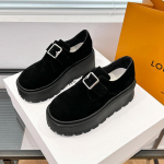 Leopardiplatvormiga madalad kingad Suede mokassiinid Naiste br&auml;nd K&otilde;rge kontsaga puuvillased kingad 2024 Trend S&uuml;gis Vabaaja k&otilde;ndimismugavad Zapatillas Mujer 35 must