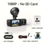 1080P WIFI 3 kanaliga armatuurkaamera, 1080P WIFI armatuurkaamera autole, G-sensor, kraadi lainurk armatuurlaud infrapuna-&ouml;ise n&auml;gemisega Only 3 Channel Dash Cam must