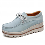 Kevad Naiste Lamedad Kingad Platvormiga Tennised Kingad Nahast Suede Platvormkingad Slip-on Lamedad Creepers Moccasins 35