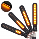 Justech LED-mootorratta suunatuli, 24 LED-i, 12 V, &Uuml;ldotstarbeline voolav suunatuli,