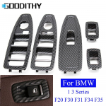 LHD RHD s&uuml;sinikkiust ukse peaakna t&otilde;stel&uuml;liti nupu paneeli katte trimmi vahetus BMW 1 3 seeria F20 F30 F31 F34 jaoks Rear Door 1PC