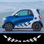 2 tk autoukse k&uuml;ljev&otilde;rega vin&uuml;&uuml;lkile kleebised Mercedes Benz Smart Fortwo W453 W451 v&otilde;idus&otilde;iduauto kerekaunistuse kleebisele Carbon Fiber