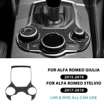 Ehtne pehme s&uuml;sinikkiud Alfa Romeo Giulia 952 2015- Alfa Romeo Stelvio 949 2017- Auto k&auml;igukasti v&auml;limise paneeli kleebis Inner LHD RHD Black