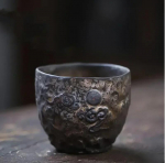 Jaapani Traditsioon Keraamika Kullatud Teetass K&auml;sitsi Valmistatud Keraamiline Teekauss Reisi Meditatsiooni Tass Pu'eri Meistertass Majapidamise Tee Komplekt 100ml 6x4.8cm 100ml