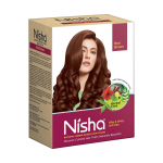 Nisha Naturaalne Henna Juuksev&auml;rv Punakaspruun 90g Pakk 1 Taimne Poolp&uuml;siv Juuksev&auml;rv Siidiste L&auml;ikivate Juuste Jaoks