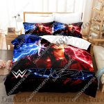Lightning Jey Uso Voodipesukomplekt &Uuml;heinimese Twin T&auml;iskasvanu Queen King Suuruses Voodikomplekt T&auml;iskasvanute Magamistoa Tekikoti Komplektid Wwe 2K25 Voodilina Komplekt EU Single(135*200cm)3pcs