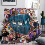 1 tk Doctor Who prindiga flanelltekk, k&otilde;rge kvaliteediga, mugav k&otilde;ikidel aastaaegadel, kodu kaunistus, soojus ja mugavus, ideaalne kingituseks 130cm x 150cm gray