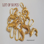 Partii 50 tk antiikne vintage messingist kala v&otilde;tmehoidja meres&otilde;iduki v&otilde;tmehoidja eset