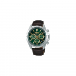 Seiko K&auml;ekell SBTR017 Meeste Pruun Kvarts Kronograafiga K&auml;ekell (Kolm horisontaalset joont)
