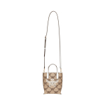 MCM Himmel Peidetud Magnetiline Pandla Logo Tikand Kangast Mini &Otilde;lakott Naiste kotid Beež MWRFSAC03IN001 Basic Set (Bag+Dust Bag)
