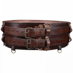 Keskaegne viikingi piraadi nahast soomusv&ouml;&ouml; LARP-kost&uuml;&uuml;m Norra keldi s&otilde;dalase r&uuml;&uuml;tli v&ouml;&ouml;koht Cosplay rekvisiidid Steampunk aksessuaarid 80-102CM pruun