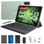 Blackview MEGA 2/MEGA 2set Android 15 4G tahvelarvuti 12-tolline 24 GB/36 GB RAM 256 GB ROM Widevine L1 36+256 roheline