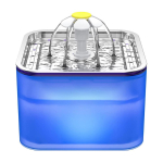 2,5L Vaikne Kassivee purskkaev LED-i ja Automaatse v&auml;ljal&uuml;litusega, Lillekujundus American Plug + USB