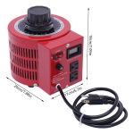 20A Muudetava pingega trafo Automaatne AC pinge regulaator Toiteplokk Max 2000VA 0~130 V v&auml;ljund punane