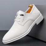 Meeste Nahast Kingad K&otilde;rge Kvaliteediga &Auml;ri Klassikalised Nahast Kingad Moodsad Vabaaja Nahast Kingad Klassikalised Paeladega Oxford Kingad Zapatos De Hombre 38 valge