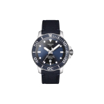 TISSOT Starfish kollektsiooni mehaanilise liikumisega meeste k&auml;ekell 43mm sinise sihverplaadiga roostevabast terasest korpus kangast rihm T120.407.17.041.01 Blue Dial