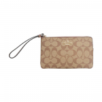 Coach Corner Zip 19 Monogramiga kaetud l&otilde;uendist Mahjong sidur Randmepaelaga V&auml;ike naiste sidur Khaki 6648-IME74 Basic Set (Bag+Dust Bag)