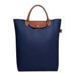Longchamp Le Pliage Keskmine K&auml;ekott Kuldse Viimistlusega Kl&otilde;pskinnitusega Nailon Tumesinine Naiste k&auml;ekotid 10168089P68 Basic Set (Bag)