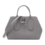 Longchamp Le Roseau 30 &Uuml;hev&auml;rviline Bambusest Pandlaga Nahast Crossbody T&otilde;mblukuga Kotikott Keskmine Naiste kotid Tuvi-Hall 10058HPNP55 Basic Set (Bag+Dust Bag)