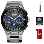 Seiko ASTRON P&auml;ikeseenergia Kvartsliikumine Titaanist Rihm Meeste K&auml;ekellad Must T&auml;hik SSH119J1 Black