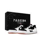 Travis Scott x Jordan Air Jordan 1 Must Valge X AJ1 Madalad Vintage Korvpallijalatsid Naiste Valge Must DZ4137-106(Team1381-) 42.5