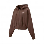 Nike Sportswear Phoenix Fleece Naiste K&otilde;rge V&ouml;&ouml;koht Lahtised L&uuml;hikesed P&uuml;ksid HJ0941-233 S pruun