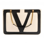 Valentino Viva Superstar Vintage Kuldne Aksessuaarid T&otilde;mblukuga Lambanahast Crossbody &Otilde;lakott Keskmine Naiste kotid V&otilde;i-Valge Must WB0R13PTJR4V Basic Set (Bag+Dust Bag)