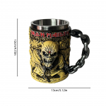 2025 Uus Iron Maiden 50. aastap&auml;evaks Iron Maiden Kohvitass Roostevabast Terasest Tassi Kaunistus 301-400ml