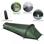 &Uuml;he inimese seljakotitelk Matkatelk Bivy-telk Kerge magamiskotitelk maapealse lapiga
