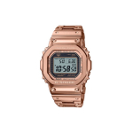 G-Shock B5000 Seeria Metall Ruudukujuline Veekindel Bluetooth P&auml;ikeseenergia Kvartsmehhanism Roostevabast Terasest Rihm Meeste kellad Hall GMW-B5000GD-4 Regular Watch Box,Rose Gold Strap