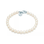 Tiffany & Co. Elegantne Mood Minimalistlik 925 H&otilde;bedast K&auml;ev&otilde;ru Naiste k&auml;ev&otilde;ru Valge 60123873 Box+Shopping Bag