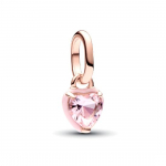 Pandora S&uuml;damest V&otilde;lu 14K Roosa Kullaga Pinnatud Ripats Naiste Ehted Roosa 783042C01 Shopping Bag
