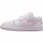 Air Jordan 1 Low Gs Lastele Roosa Vaht Tulepunane Valge 553560-600 40