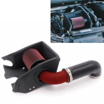 K&uuml;lma &otilde;hu sisselaskes&uuml;steemi komplekt + Soojuskaitse Punane filter Golf MK7 TSI TFSI Seat Performance Tuning autodele RED and BLACK