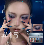 Cheeryep 16 V&auml;rvi Lauv&auml;rv Qianyan Plaat Glitter Kameeleon Matt P&auml;rlmutter L&auml;ikiv Flashi Plaat 15