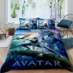 Avatar: The Way of Water Tr&uuml;kiga Voodipesukomplekt Sisaldab 1 Tekikotti ja 2 Padjap&uuml;&uuml;ri, Pakkudes Luksuslikku Mugavust. 135X200cm gray