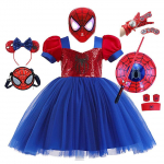 Spiderman Cosplay T&uuml;llkleidid Kost&uuml;&uuml;mid T&uuml;drukutele Litritega &Auml;mblikuv&otilde;rgust T&uuml;llkleidid Laste S&uuml;nnip&auml;evaks Halloweeni Peoks