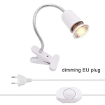 50 W halogeenpirniga kaasas roomajate soojuslamp, reguleeritav hanekaelusega akvaariumi paagi soojenduslambid kilpkonnasisaliku mao terraariumi jaoks EU Plug
