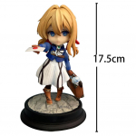 Anime t&uuml;druku figuur Violet Evergarden Tegevusfiguuri mudel Armas Q-versiooni Violeti figuur Kuju Kollektsioneeritav Laua kaunistus Kingitused 17.5CM
