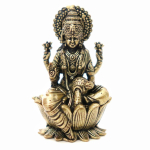 The Spiritual Living Puhtast messingist Lakshmi Devi kuju | 2 tolli | Kuju | Laxmi MATA Murti | Maa Laxmi black