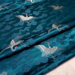 100*73cm Peen brokaatkangas Luksuslik retro Hiina kraanad Pilve tikand Siidkangas DIY Cheongsam Hanfu r&otilde;ivamaterjal 100x73cm