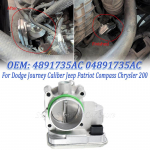 Dodge Avenger Journey Caliber Jeep Patriot Compass Chrysler 200 Sebering Auto Throttle Body Uus 4891735AC 04891735AC 5429090