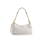 COACH Teri 25 messenger kott eemaldatava br&auml;ndilogoga rihmaga s&uuml;nteetilisest nahast keskmine suurus naiste stiil kriidivalge Basic Set (Bag+Dust Bag) valge