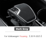 Volkswagen VW Touareg -2024 2025 Automaatk&auml;igukasti Nupu Kate Suede Kaitsekate S&otilde;iduki Automaatsed Modifitseeritud Lisatarvikud 1 PC Dark Grey gray