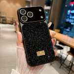 Kerge luksuslik s&auml;delevate kivikestega &uuml;mbris iPhone 14 15 16 Pro jaoks Kiire uuendus 17 Pro Max Klaas Suure objektiiviga avaus Kukkumisvastane kate iPhone17 Pro Max must