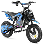 iScooter A14 Laste Elektri Mootorratas 500W Mootor 36V/5.2Ah Aku 27KM/H Eesmine ja Tagumine Kahekordne Amortisaator Bluetoothiga 14'' Rehvid A14 sinine