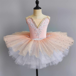 Balleriinit&uuml;drukute riided Lastekleidid Vestido Laste ballettkleit T&uuml;ll Tantsukost&uuml;&uuml;mid T&uuml;drukuballeti trikoo S&uuml;nnip&auml;evakingitus Suvi 130 beige